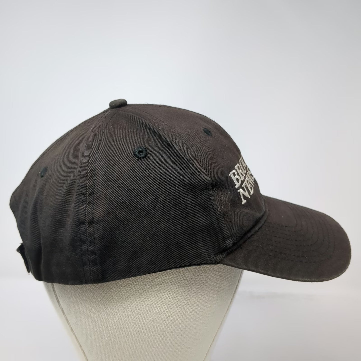 KC Brooklyn News Embroidered Baseball Cap Black One Size Strapback Hat Curved