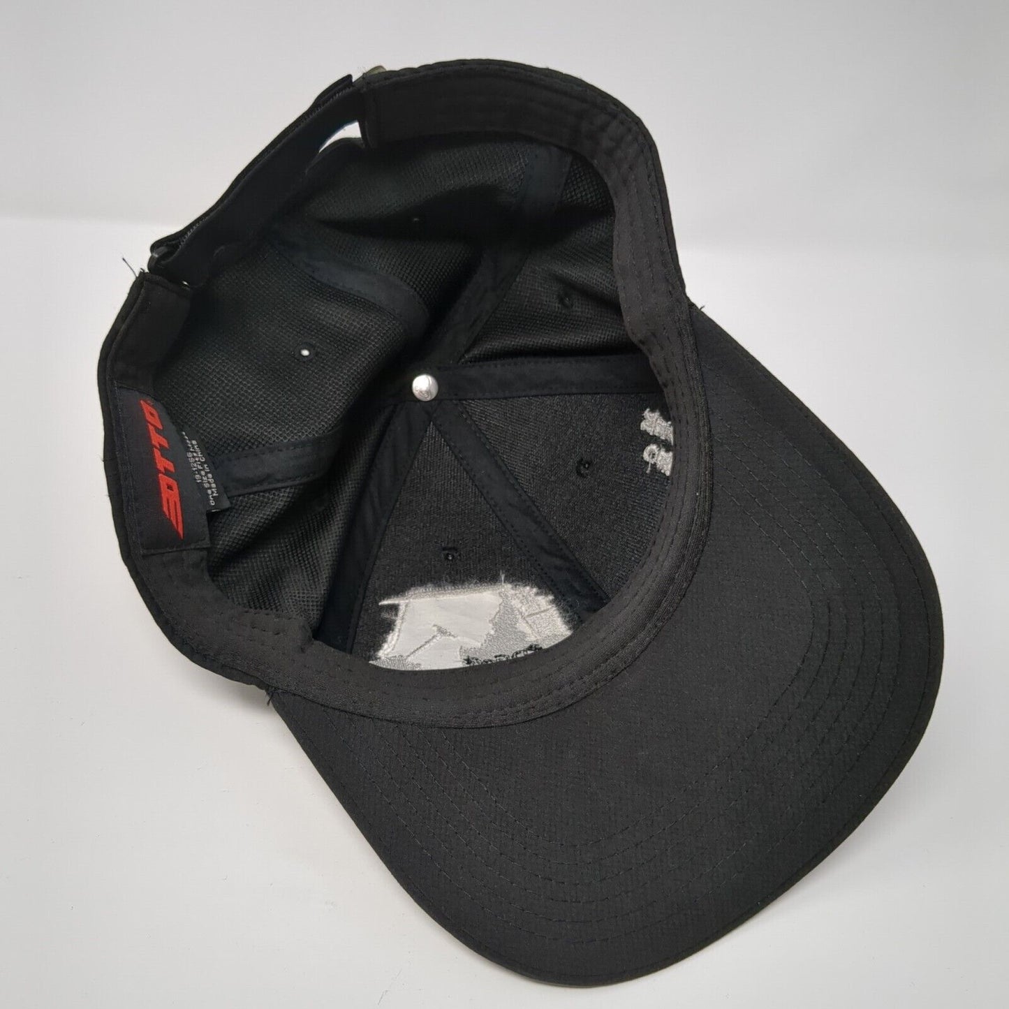 Meadow Creek ID Golf Strapback Hat Black One Size Adjustable 6 Panel