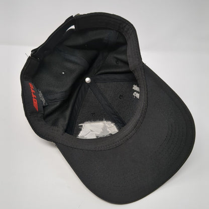 Meadow Creek ID Golf Strapback Hat Black One Size Adjustable 6 Panel