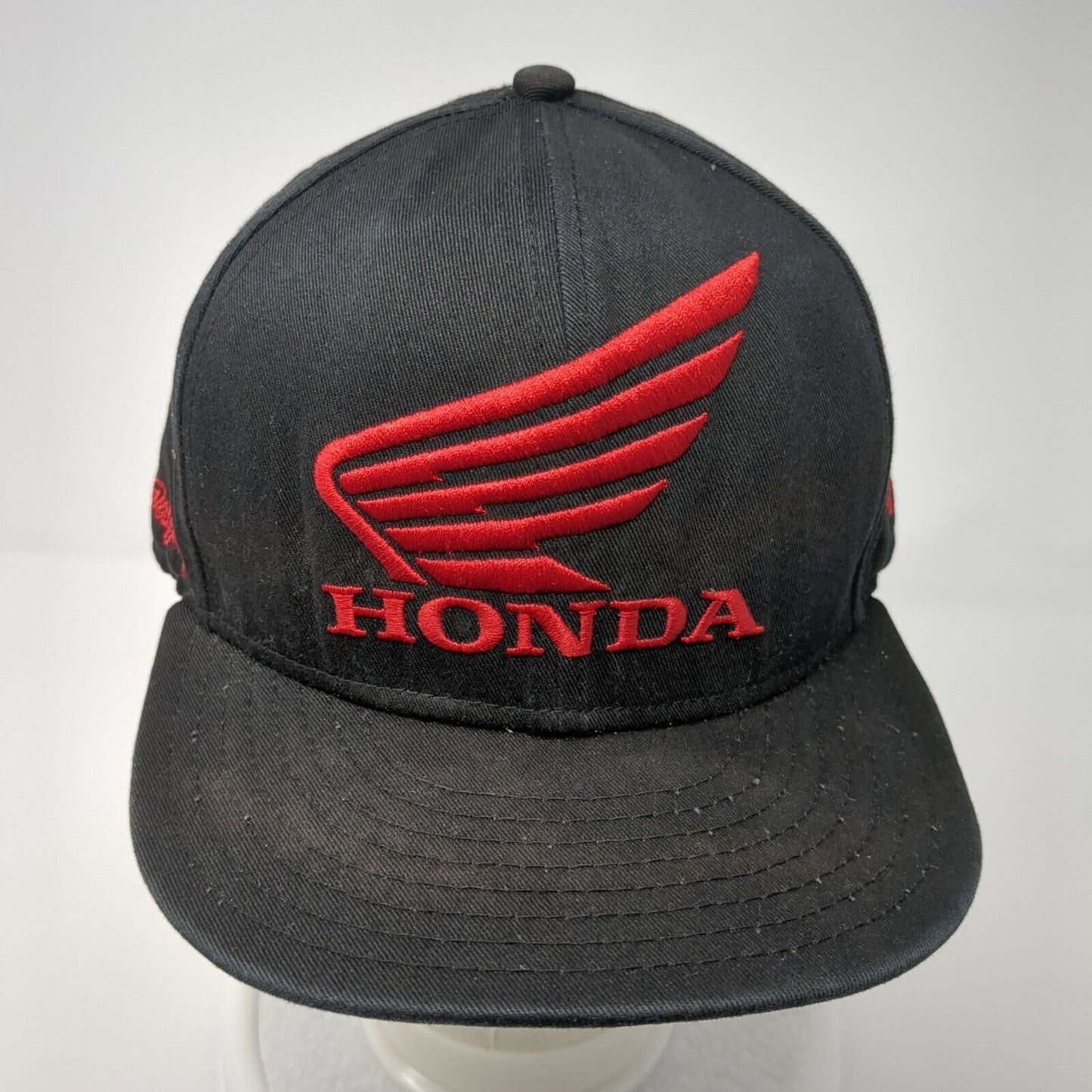 Honda Troy Lee Designs Snapback Hat Black OS Adjustable Embroidered New Era