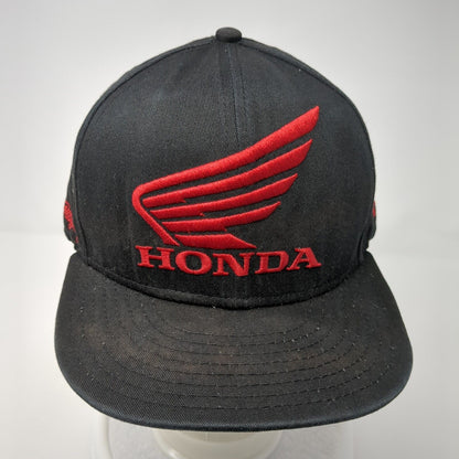 Honda Troy Lee Designs Snapback Hat Black OS Adjustable Embroidered New Era
