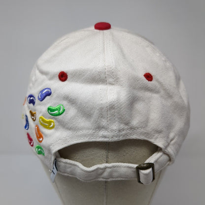 Jelly Belly Slideback Hat White One Size Adjustable 6 Panel Town Talk