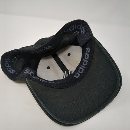 Adidas Fitted Baseball Cap Black One Size Lightweight Breathable Embroidered