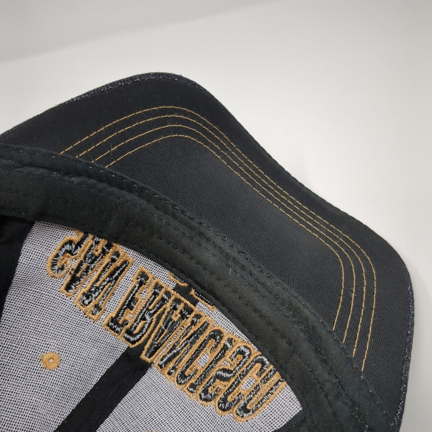 San Francisco SF Strapback Hat Blue One Size Adjustable Embroidered Lanza Cotton