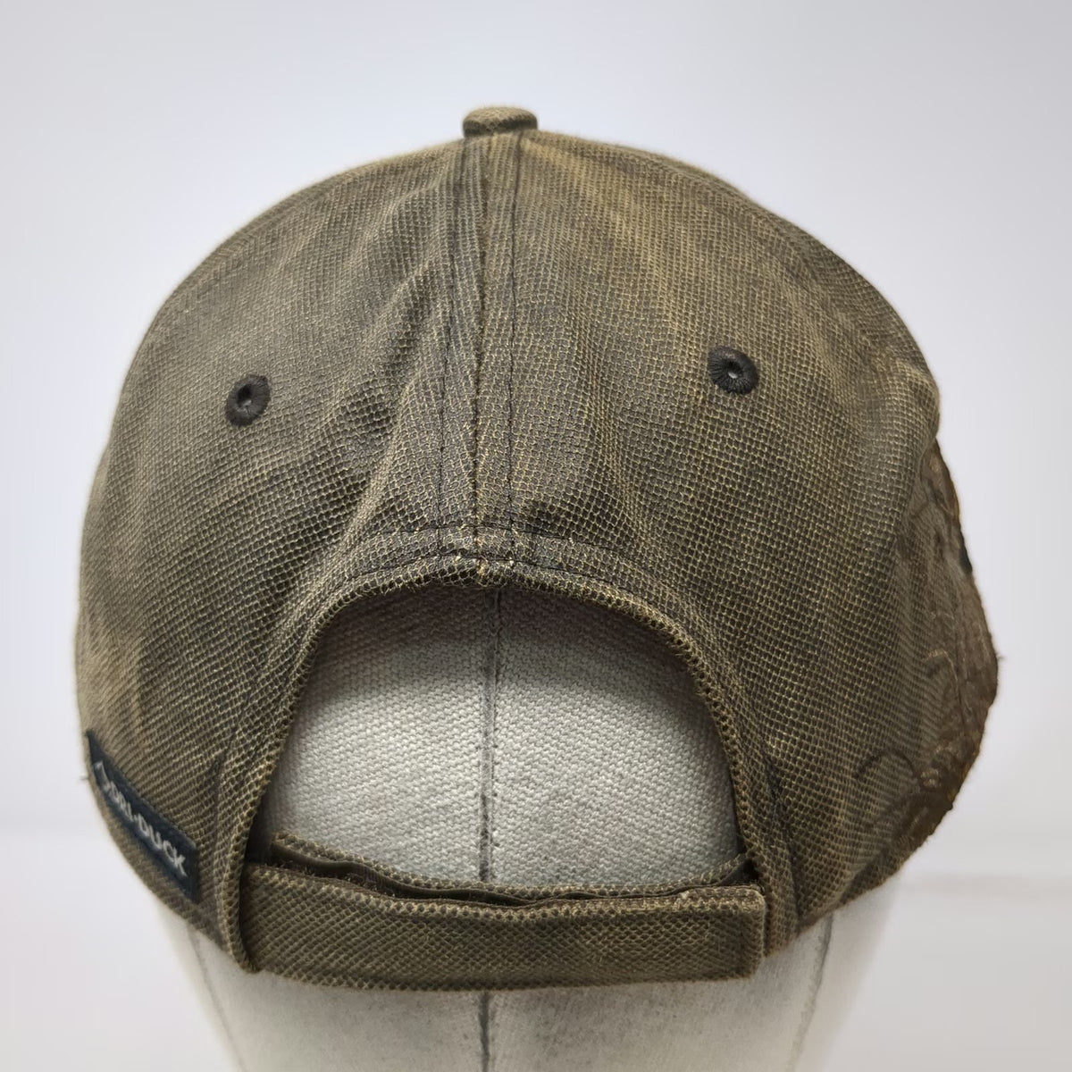 DRI DUCK Baseball Cap Brown One Size Running Buck Embroidery Waxy Cotton Hat