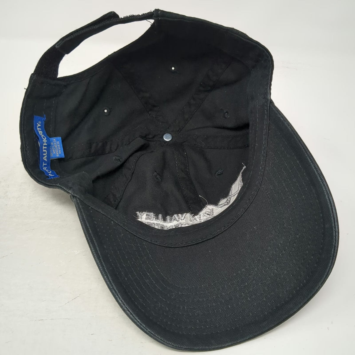 Port Authority Baseball Cap Black One Size Vail Valley Jet Center Strapback Hat