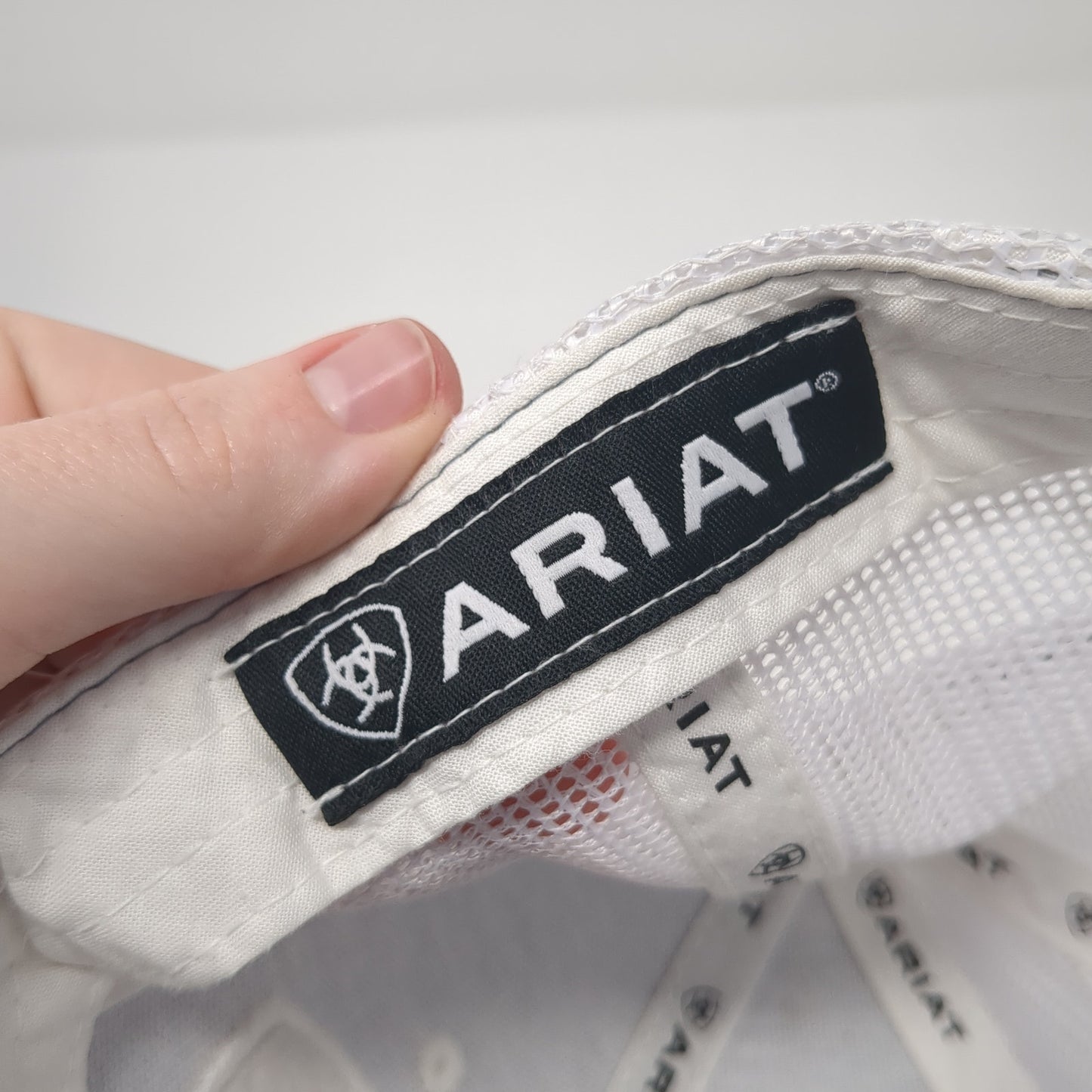 Ariat Logo Snapback Mesh Back Trucker Hat Multi One Size Embroidered