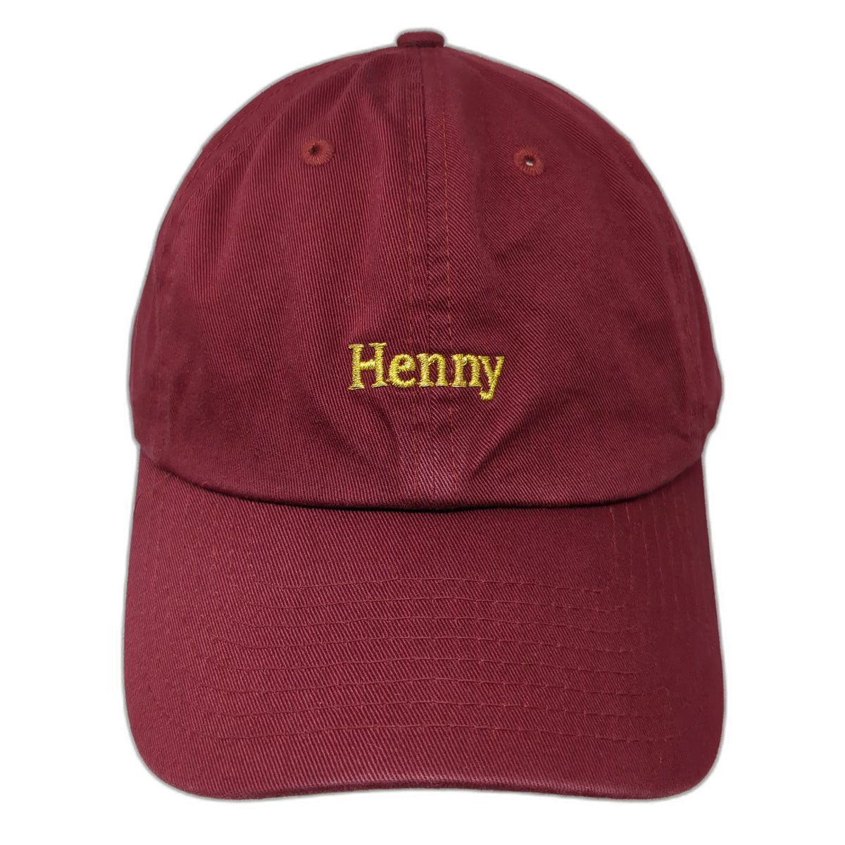 KBETHOS Baseball Cap Red One Size Henny Embroidered Cotton Slideback Buckle Hat