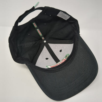 Castrol Strapback Hat Black One Size Adjustable Embroidered 6 Panel