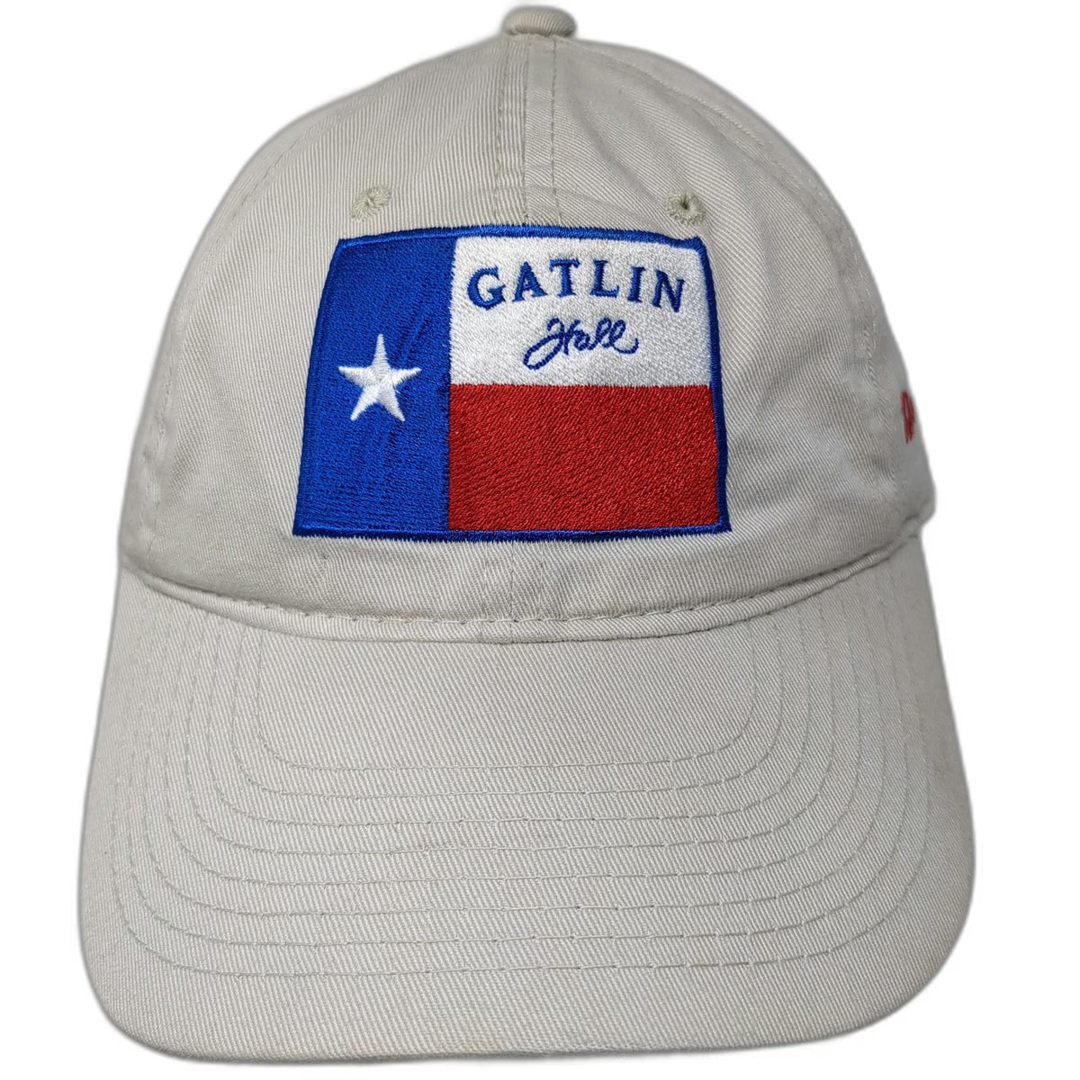 Eco3 Baseball Cap Beige One Size Gatlin Hall Texas Flag Willow City Organic Hat