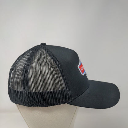 Happy Dad Hard Seltzer Snapback Trucker Hat Black One Size Mesh Back