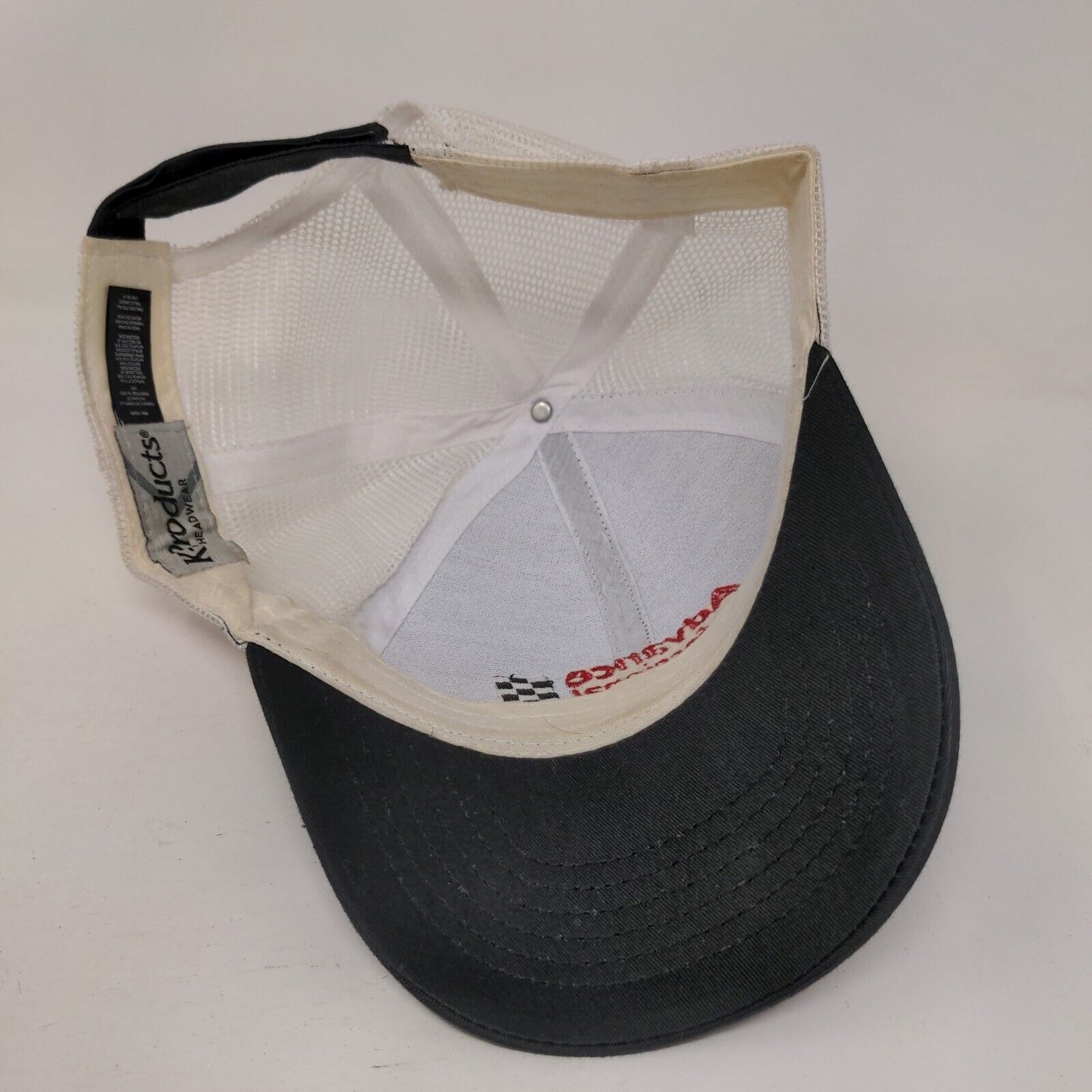 Advance Professional Strapback Trucker Hat Black OSF Embroidered Mesh Back