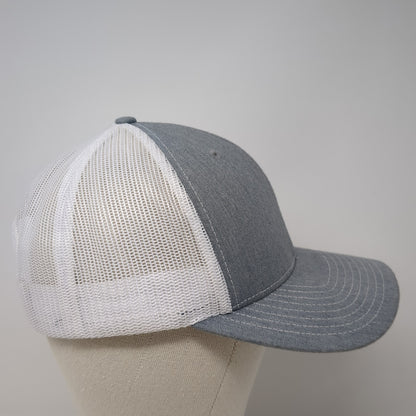 Idaho 55 Snapback Trucker Hat Gray One Size Mesh Back Richardson