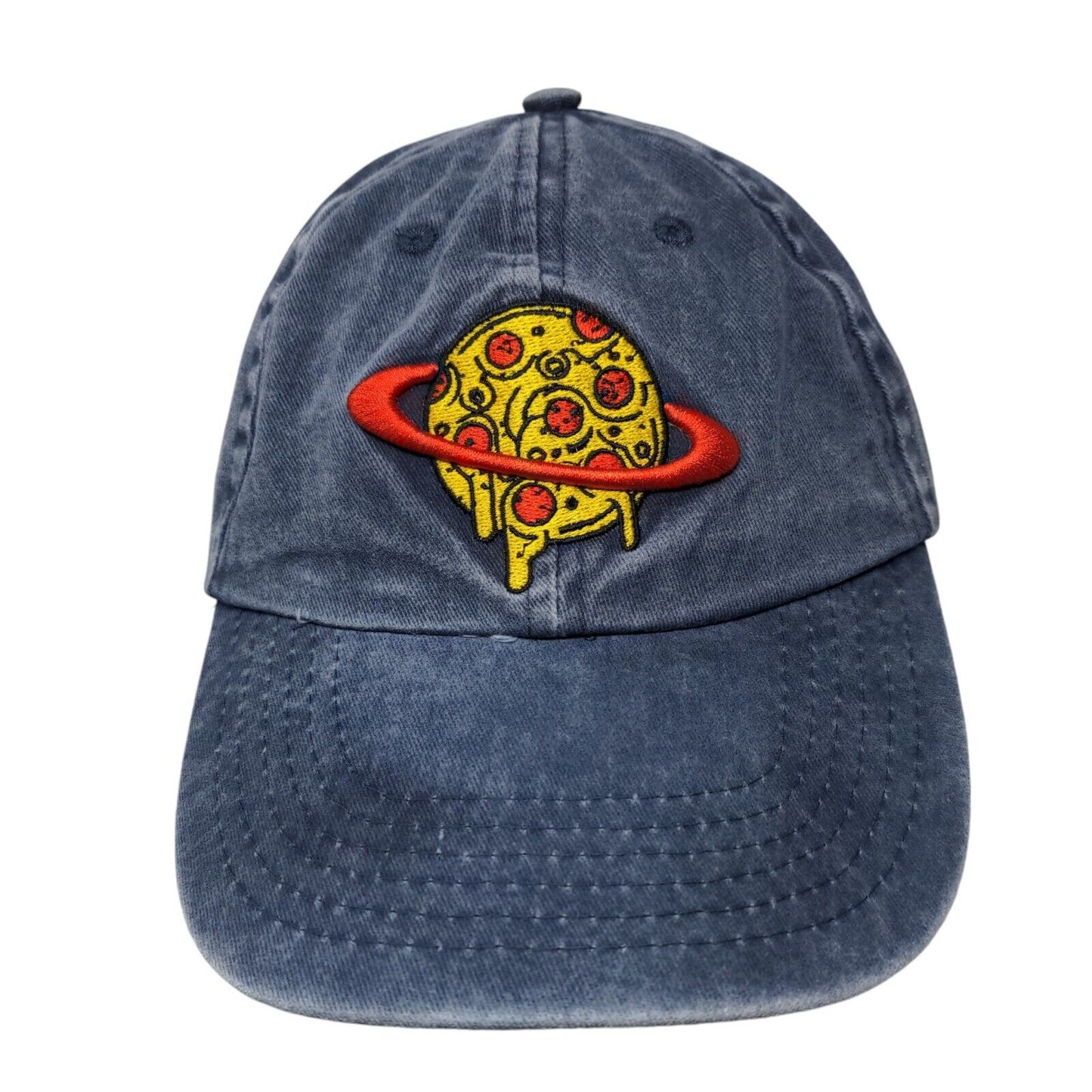 Melting Planet Slideback Hat Blue One Size Adjustable Embroidered Sol