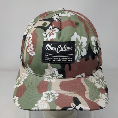 Other Culture Patch Snapback Hat Camo OSFA Floral Hibiscus Hawaiian