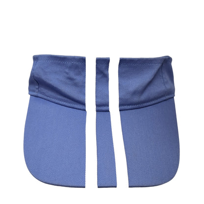 Unbranded Strapback Visor Hat Blue One Size Adjustable Striped Outdoor