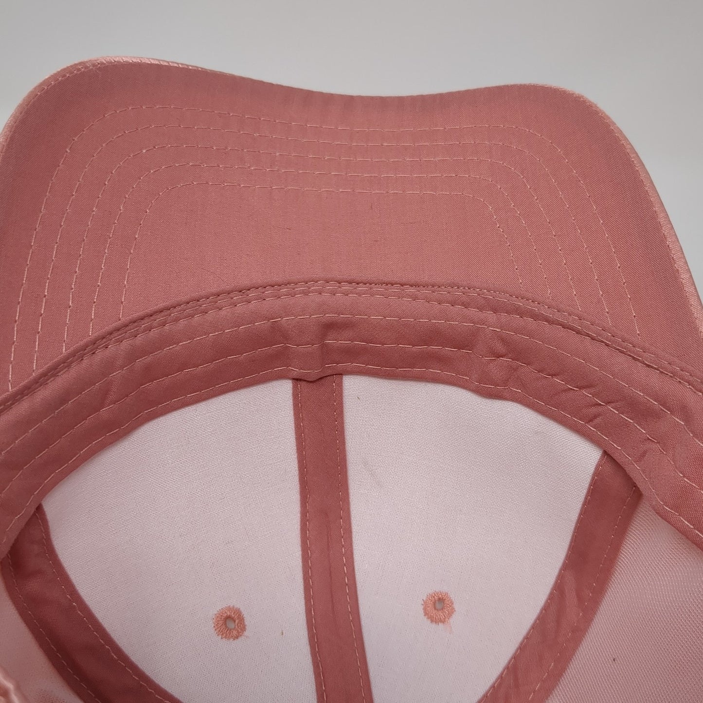 Unbranded Slideback Baseball Cap Pink One Size Adjustable Vented Holes Blank