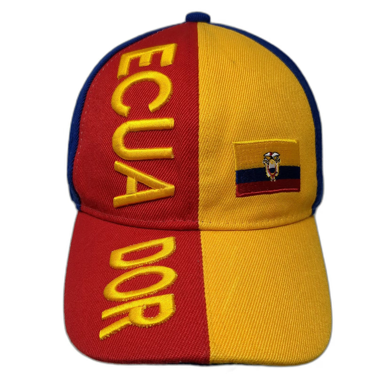 Baseball Cap Blue Red Yellow One Size Ecuador Embroidery Strapback Flag Hat