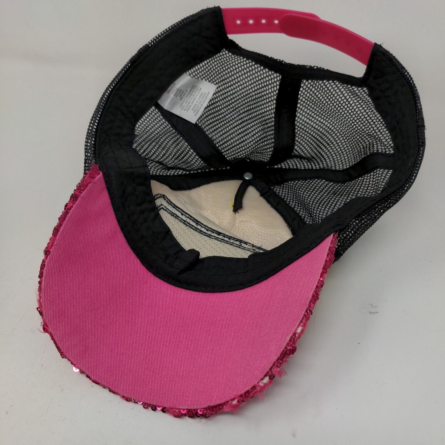 Unbranded Girl's Snapback Mesh Back Hat Multicolor Smiley Face Sparkly