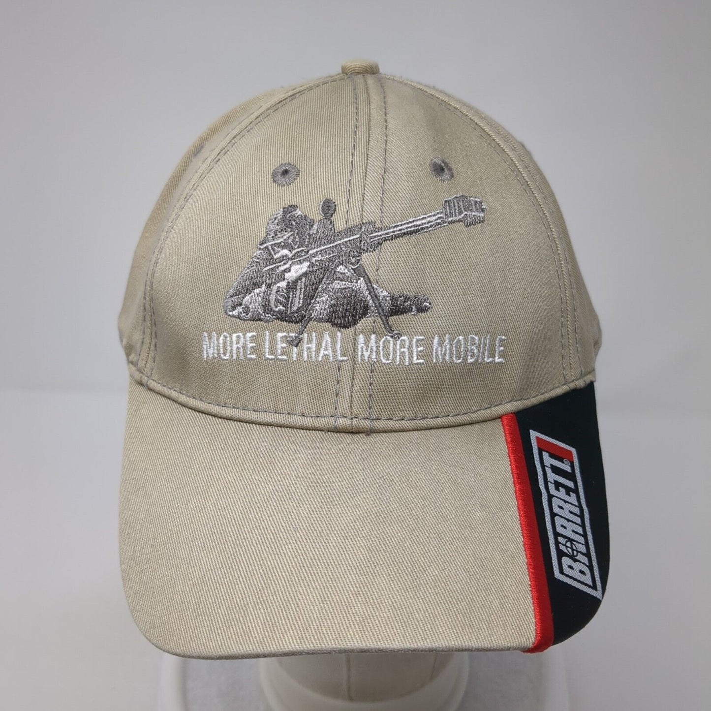 More Lethal More Mobile Baseball Cap Brown OS Adjustable Embroidered Barret