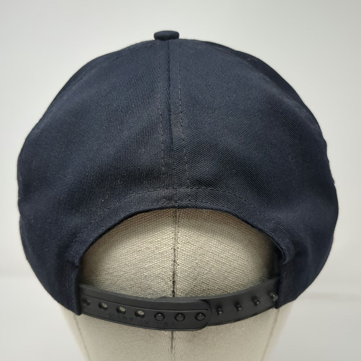 US Navy Snapback Blue OS Trucker Structured Made in USA Embroidered Hat