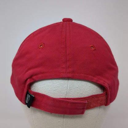 Waikola Hawaii Strapback Hat Red One Size Adjustable Embroidered Ouray Cotton