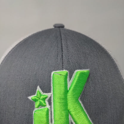 JK Snapback Trucker Hat Gray One Size Adjustable Mesh Back Pacific Headwear