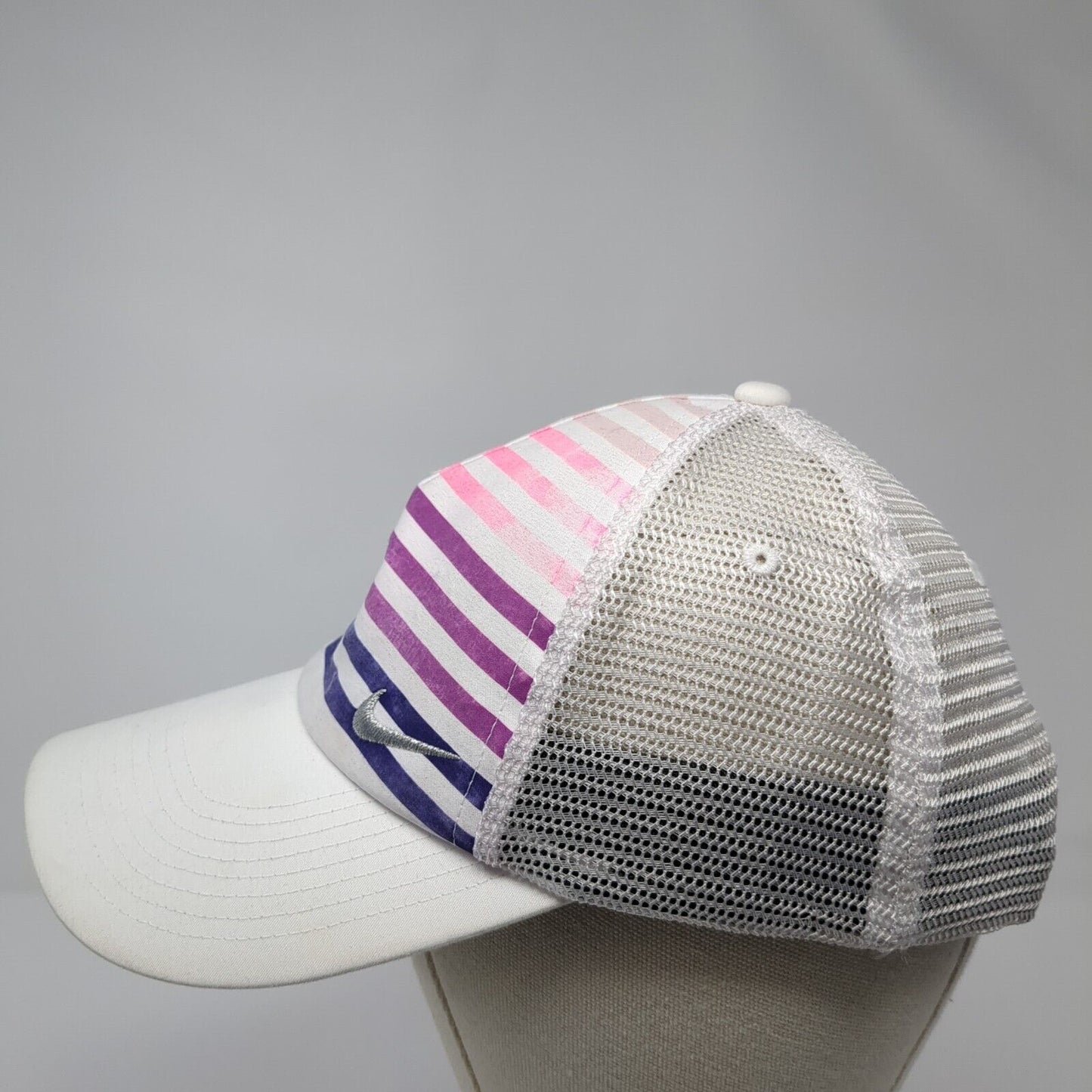 Nike Golf Snapback Mesh Back Hat Multi One Size Striped Adjustable