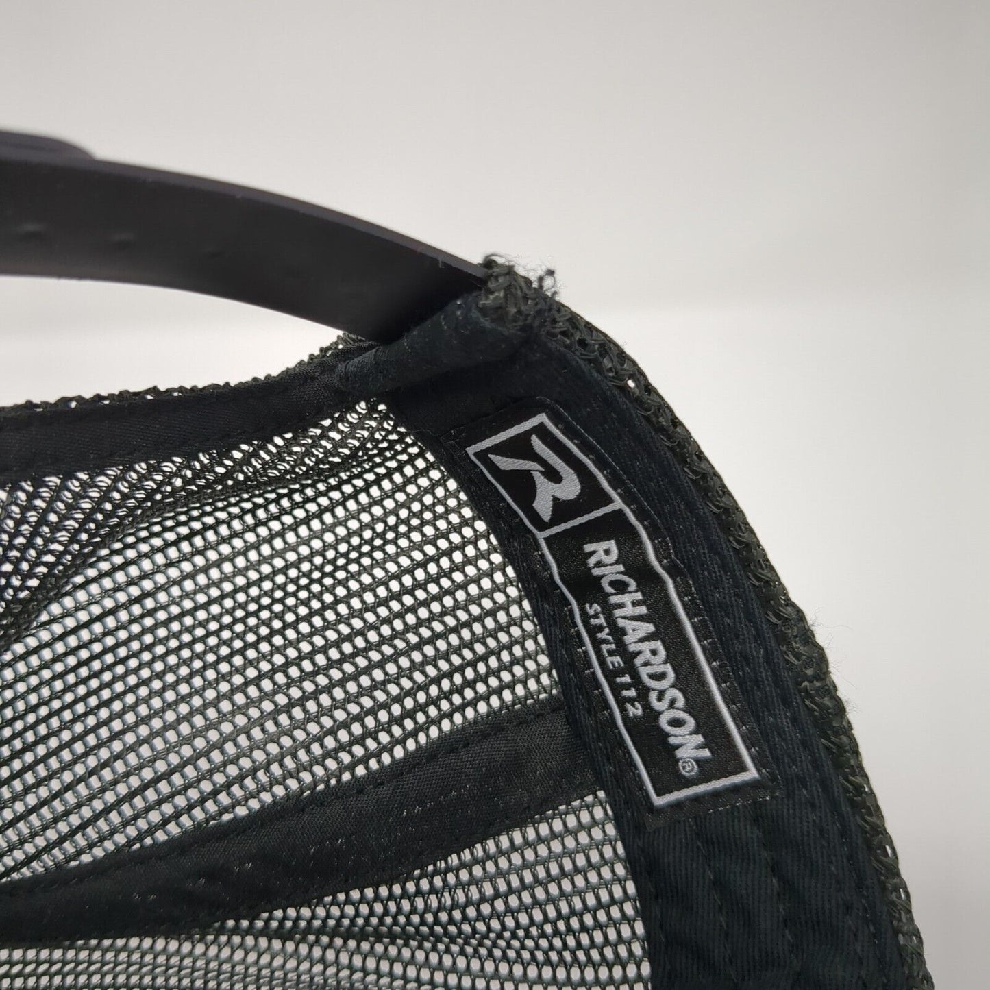 R4L Snapback 112 Trucker Hat Black One Size Adjustable Mesh Back Richardson