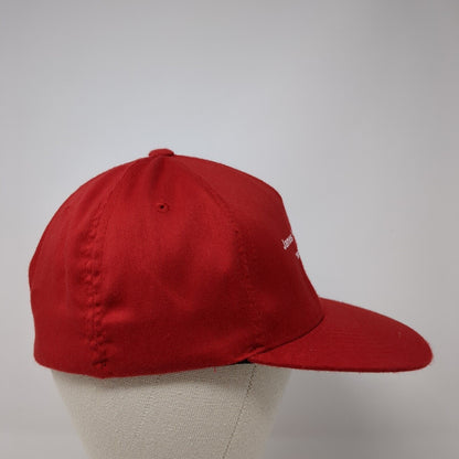 James Duda Excavating We Move The Earth Fitted Hat Red One Size Flexfit Yupoong