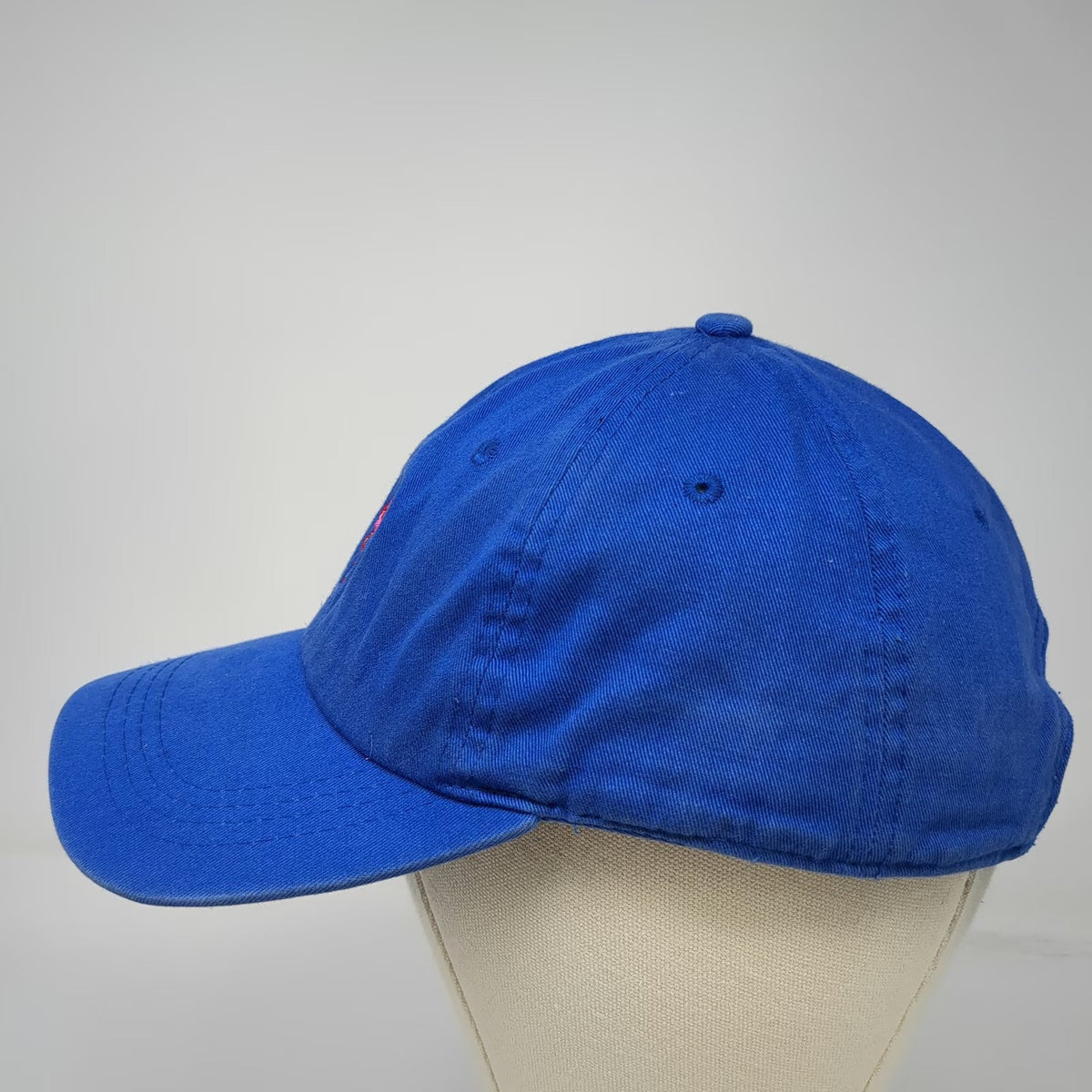 City Hunter Baseball Cap Blue One Size Embroidered Pink Flamingo Cotton Hat