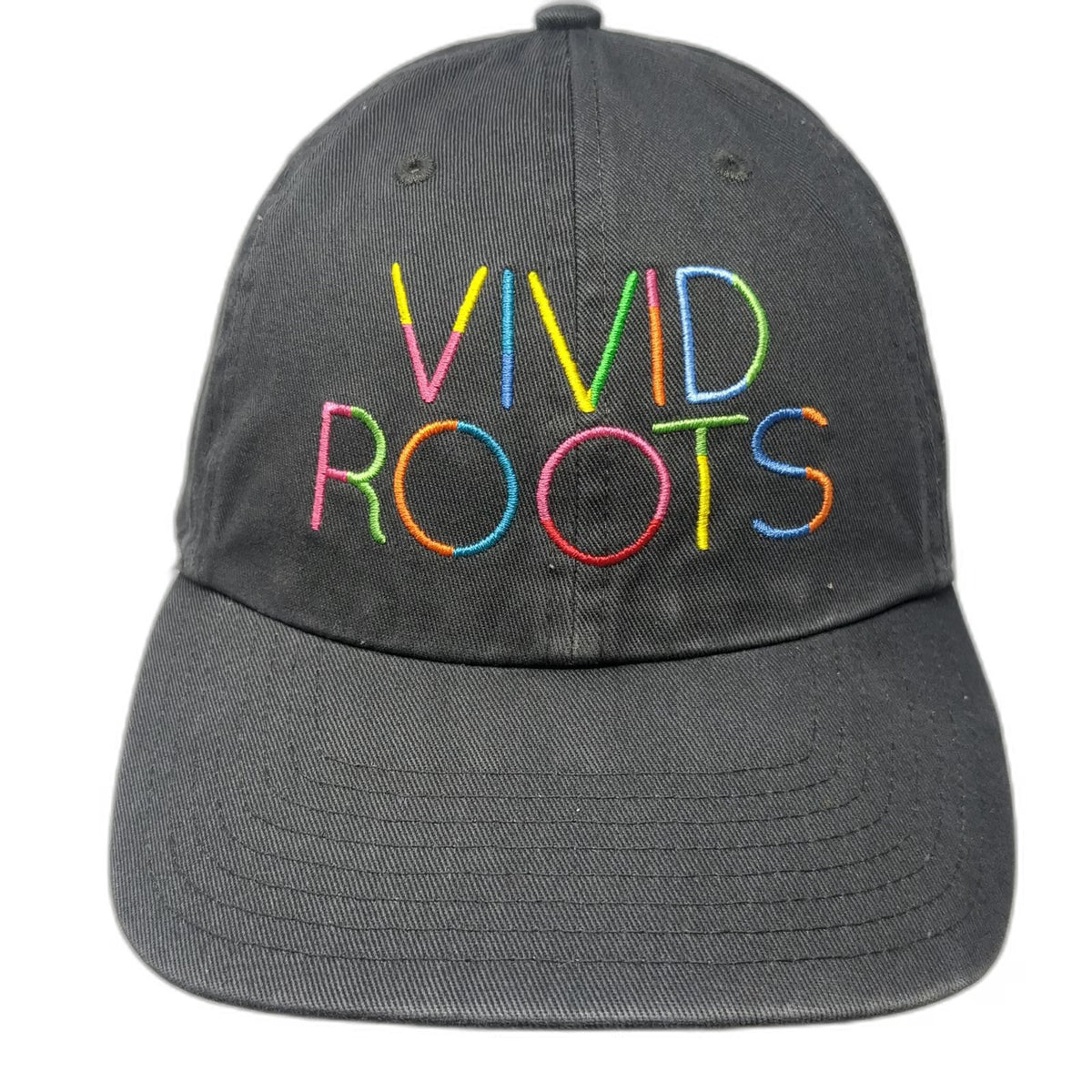 '47 Baseball Cap Gray One Size Vivid Roots Cotton Slideback Adjustable Logo Hat