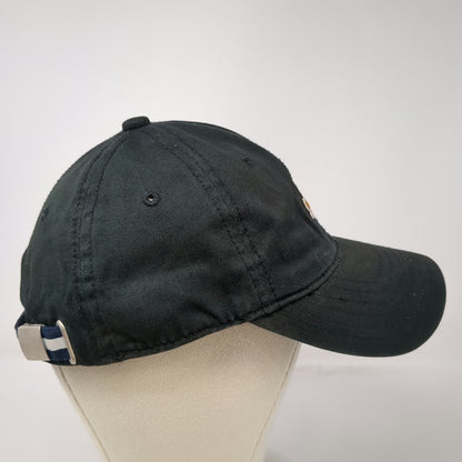 Le Tigre Baseball Cap Black One Size Tiger Logo Striped Slideback Cotton Hat