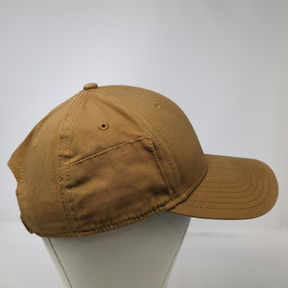 Dickies Baseball Cap Brown One Size Strapback Canvas Logo Patch Workwear hat