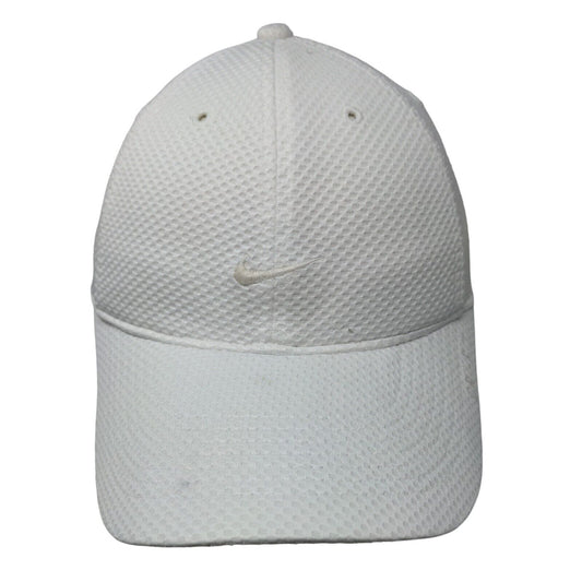 Nike Men's Strapback Hat White Embroidered Swoosh Logo Adjustable