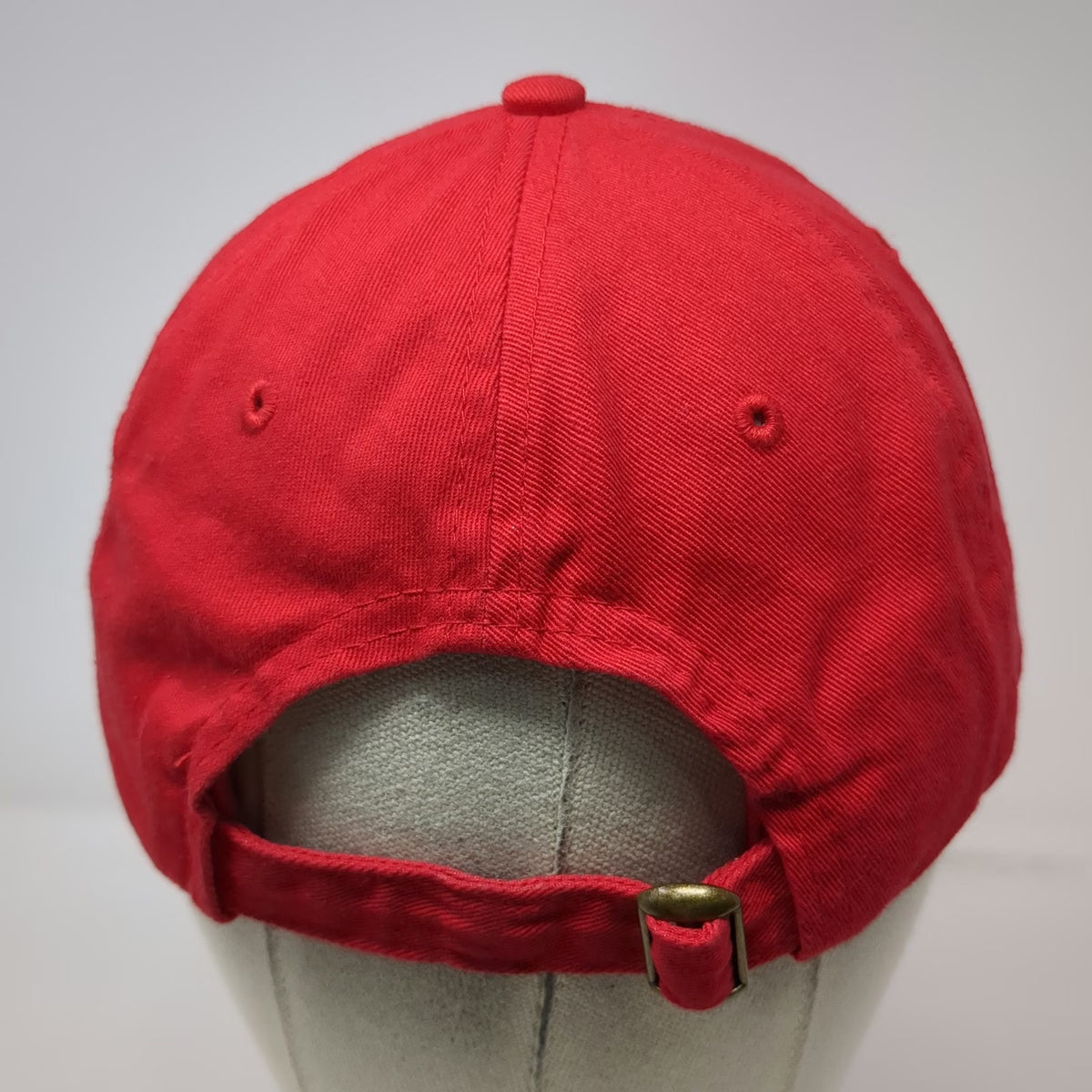 Red Baseball Cap One Size Flex Gym Barbell Virginia Embroidery Slideback Hat