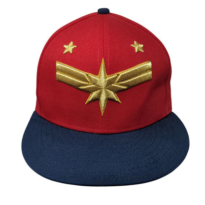 Captain Marvel Snapback Hat Multicolor OSFM Embroidered Logo 9Fifty New Era