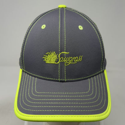 Imperial Baseball Cap Gray Yellow One Size Strapback Sawgrass Golf Hat Graphic