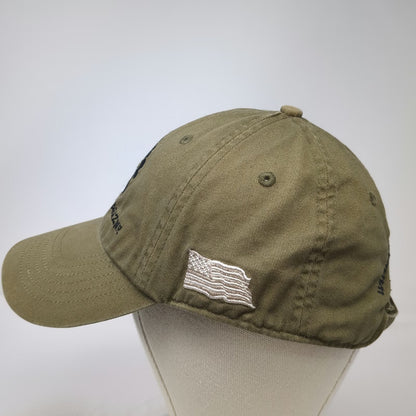 Black Dog Magazine Baseball Cap Green One Size Paw Print American Flag Hat