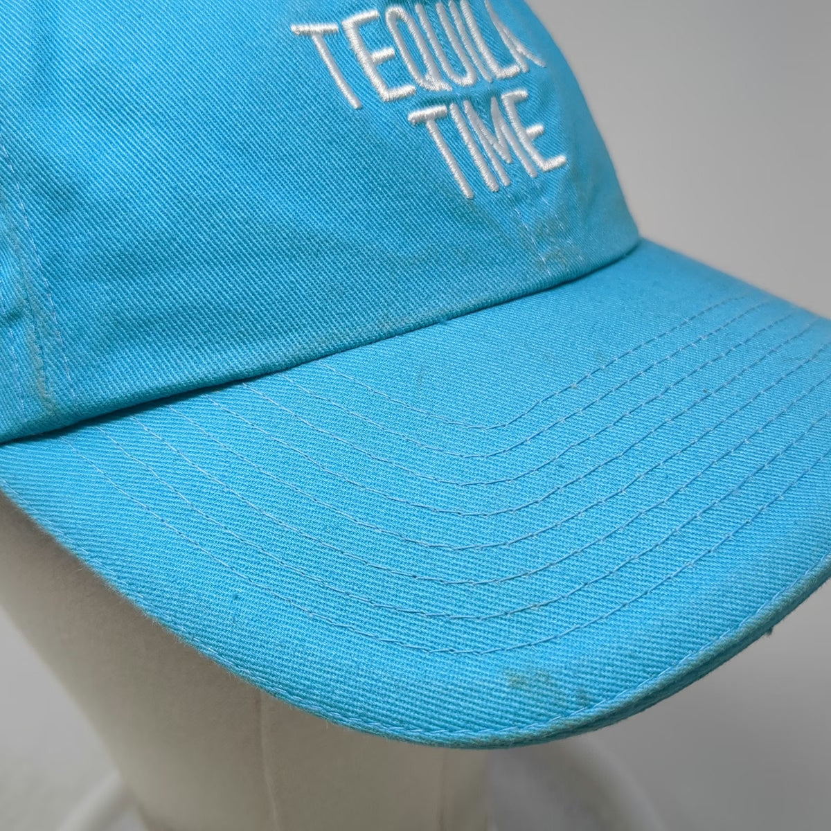 Cazadores Blue One Size Baseball Cap Hat Tequila Time Embroidery Slideback