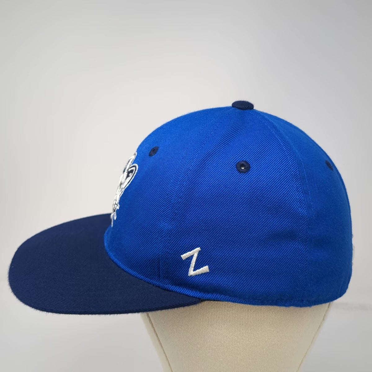 BYU Cougars NCAA Zephyr Cap Blue 7 1/8 Fitted Grey Underbrim Embroidered Hat