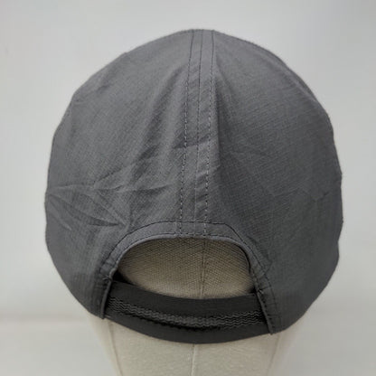 Alive Stretch Strapback Hat Gray One Size 6 Panel Blank Polyester Blend
