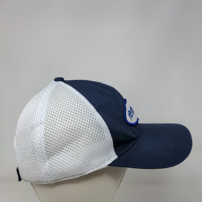 Kemira Patch Strapback Mesh Back Hat Blue OSFM Adjustable Colorblock