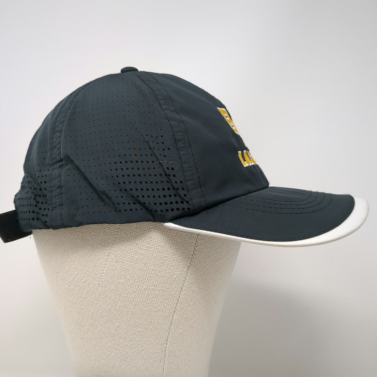 Nike Baseball Cap Black One Size BK Lacrosse Performance Mesh Strapback Hat