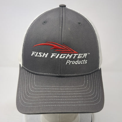 Fish Fighter Products Trucker Hat Gray One Size Adjustable mesh back Richardson