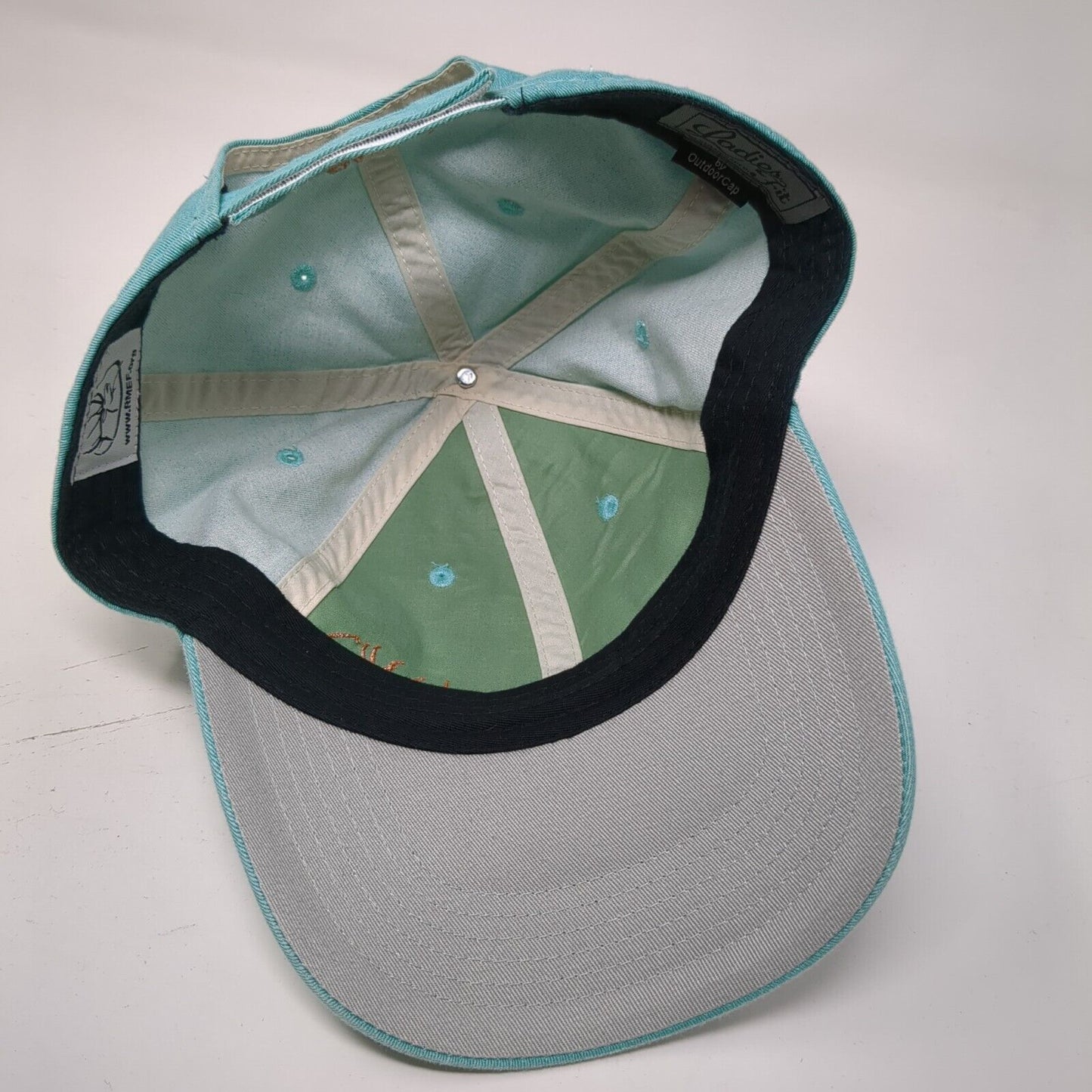 Outdoor Cap Women's Strapback Hat Blue One Size Ladies Fit RMEF Logo