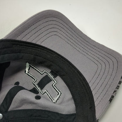 Chevrolet Baseball Cap Gray Black One Size Tire Tread Graphic Slideback GM Hat