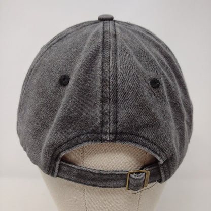 NY Slideback Hat Gray OSFA Adjustable Embroidered 6 Panel Solid