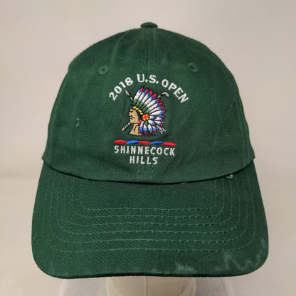 2018 US Open Shinnecock Slideback Hat Green One Size Embroidered USGA Member