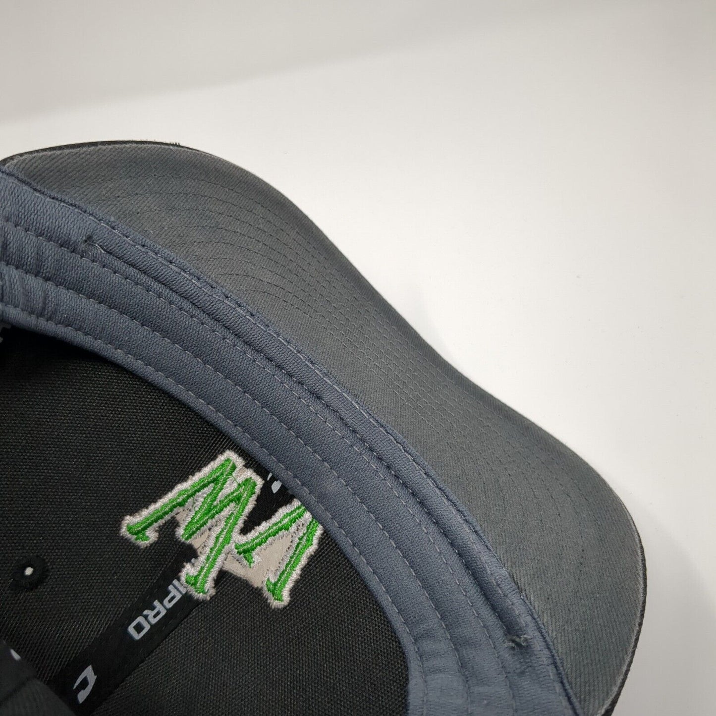 WV Fitted Hat Black XS-S Embroidered Solid 6 Panel C Fit Champro